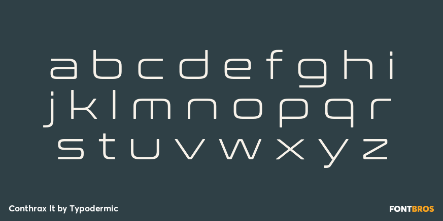 Conthrax lt Font Poster #3