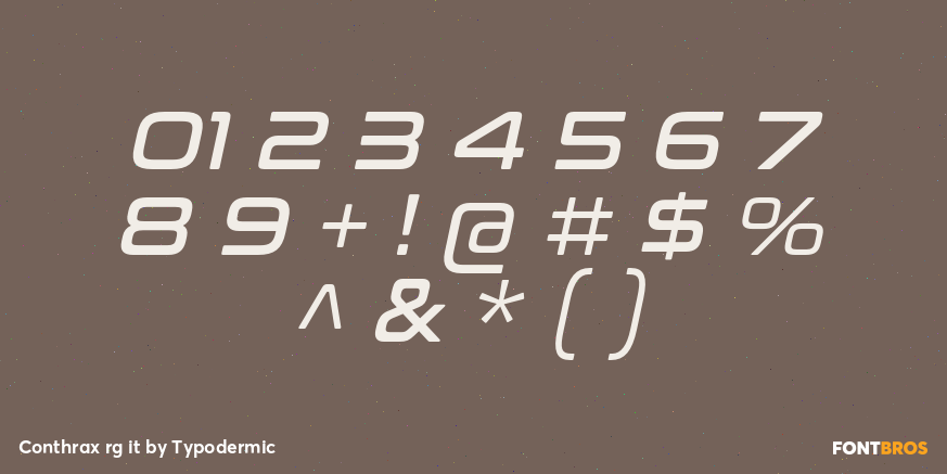 Conthrax rg it Font Poster #1