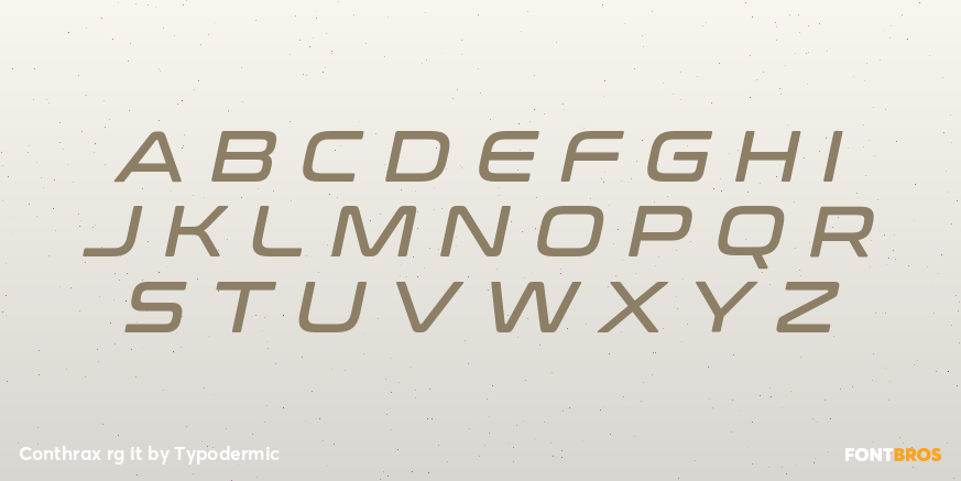 Conthrax rg it Font Poster #2