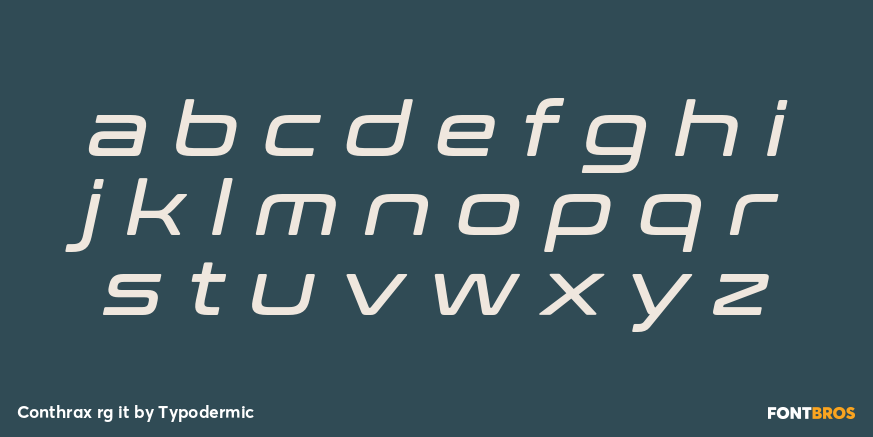 Conthrax rg it Font Poster #1