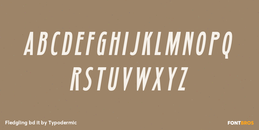 Fledgling bd it Font Poster #2