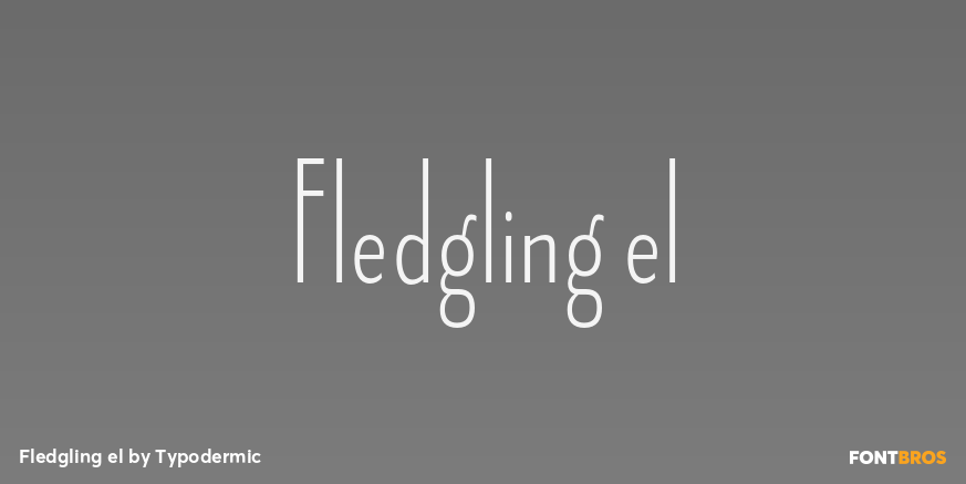 Fledgling el Font Poster #1