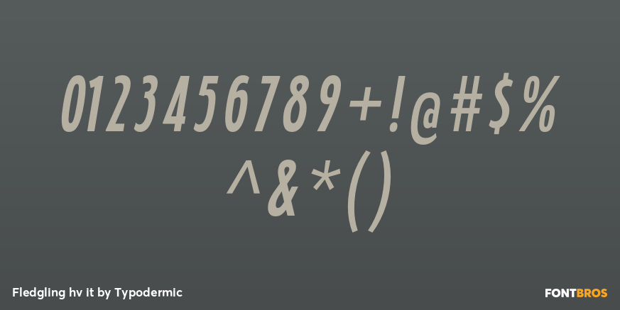 Fledgling hv it Font Poster #4