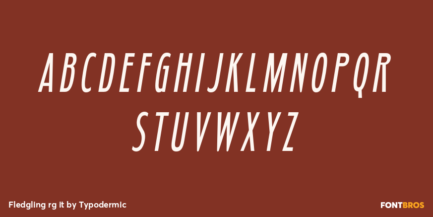 Fledgling rg it Font Poster #1