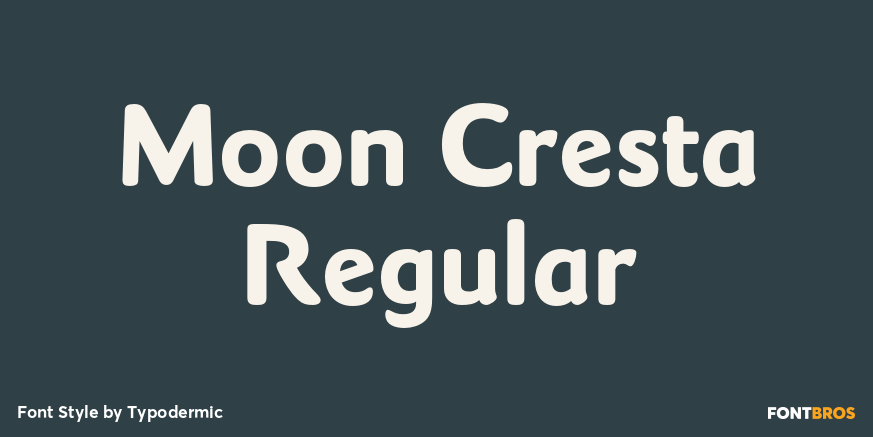Moon Cresta Regular Font Poster #1