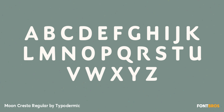 Moon Cresta Regular Font Poster #2