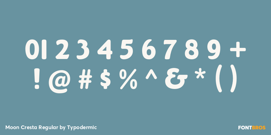 Moon Cresta Regular Font Poster #4