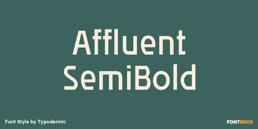Affluent SemiBold Font Poster #1