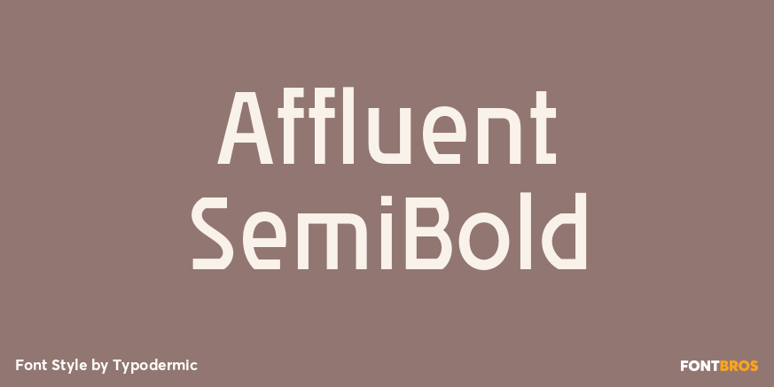 Affluent SemiBold Font Poster #1