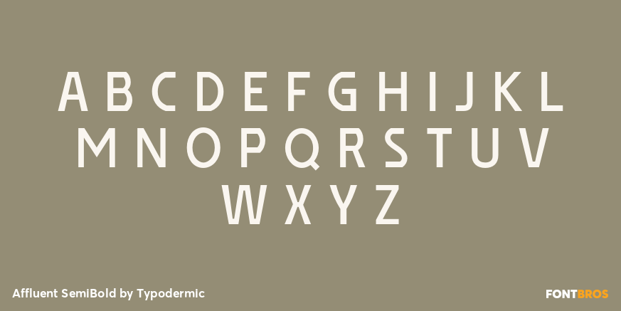 Affluent SemiBold Font Poster #2