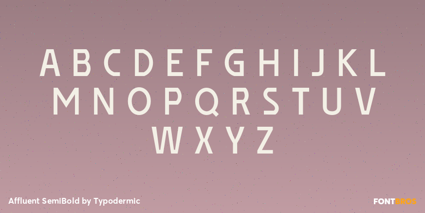 Affluent SemiBold Font Poster #1