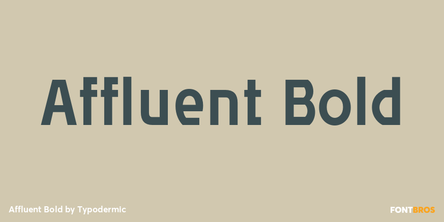 Affluent Bold Font Poster #1
