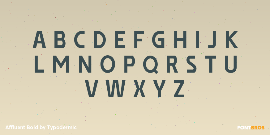 Affluent Bold Font Poster #2