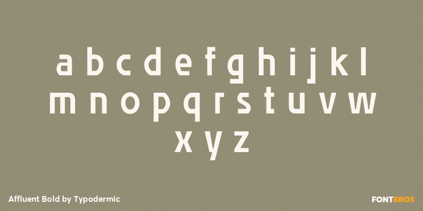 Affluent Bold Font Poster #3