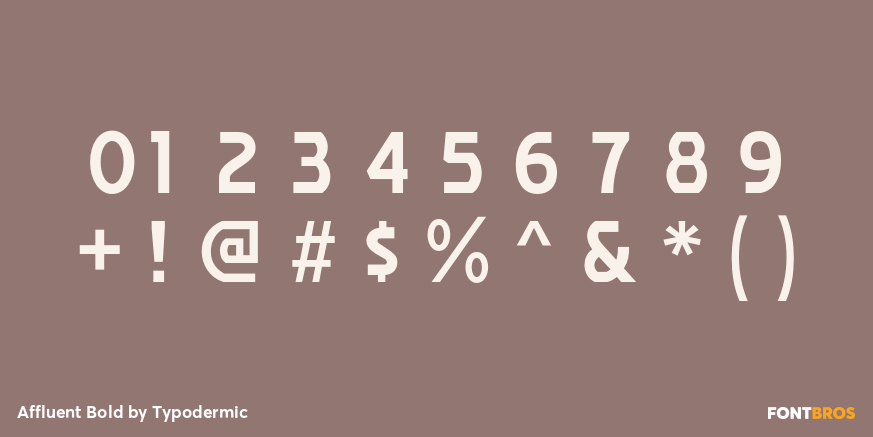 Affluent Bold Font Poster #4