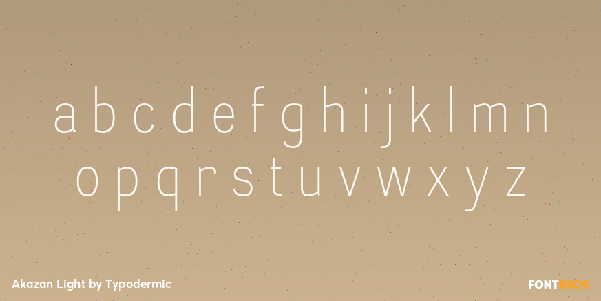 Akazan Light Font Poster #3