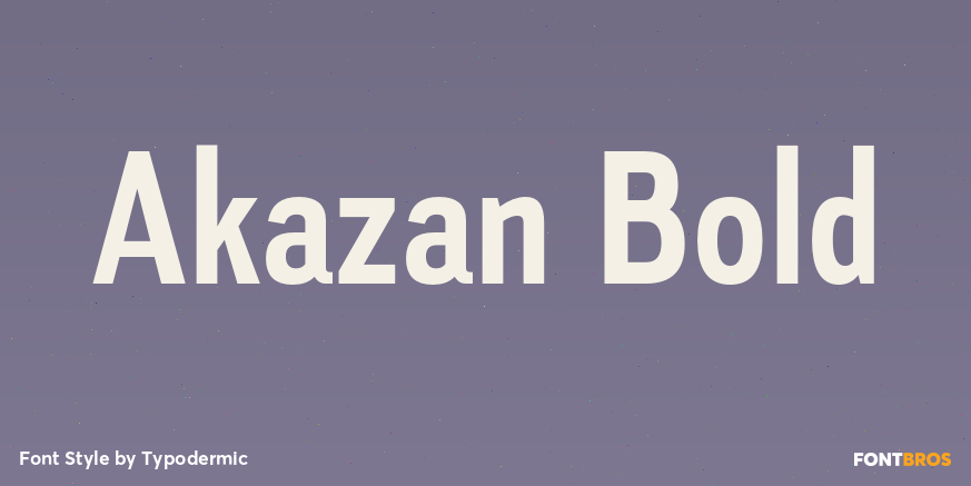 Akazan Bold Font Poster #1