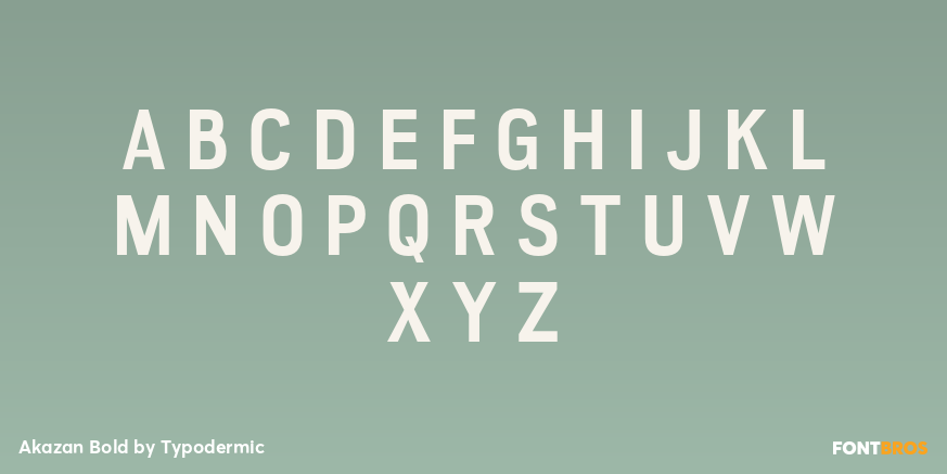 Akazan Bold Font Poster #1