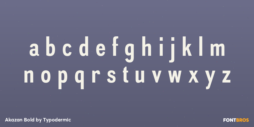 Akazan Bold Font Poster #1