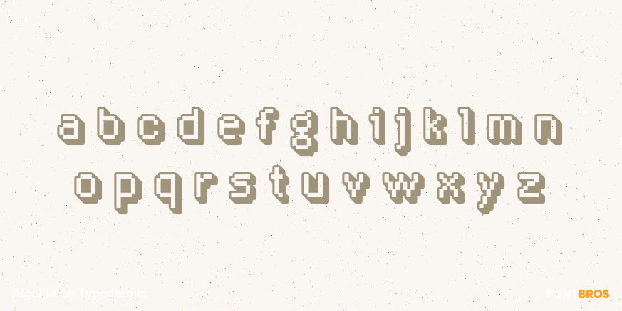 Algol IX Font Poster #3