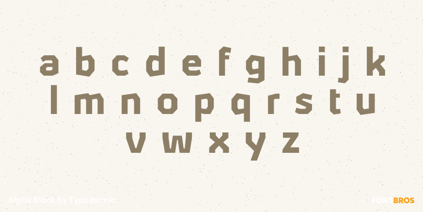 Alphii Black Font Poster #3