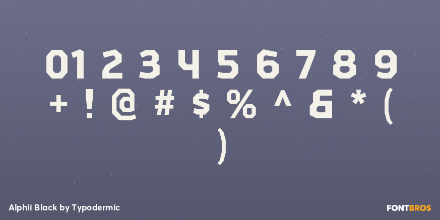 Alphii Black Font Poster #4