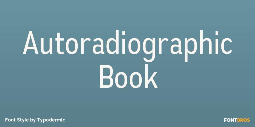 Autoradiographic Book Font Poster #1