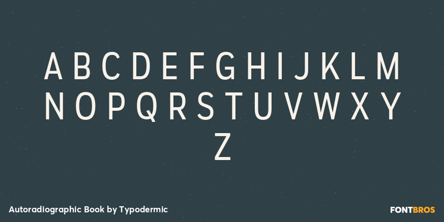 Autoradiographic Book Font Poster #1