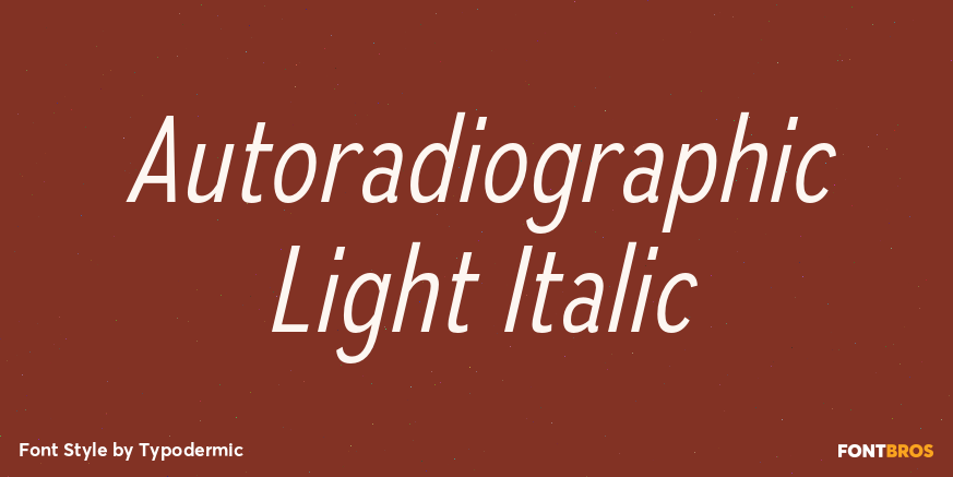 Autoradiographic Light Italic Poster