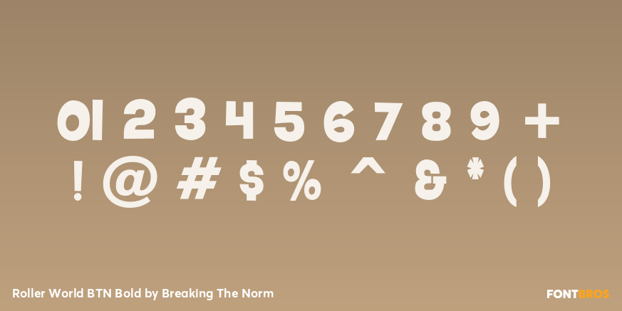 Roller World BTN Bold Font Poster #4