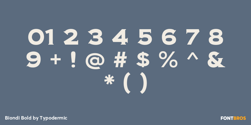 Biondi Bold Font Poster #4