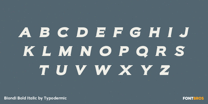 Biondi Bold Italic Font Poster #3