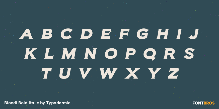Biondi Bold Italic Font Poster #1