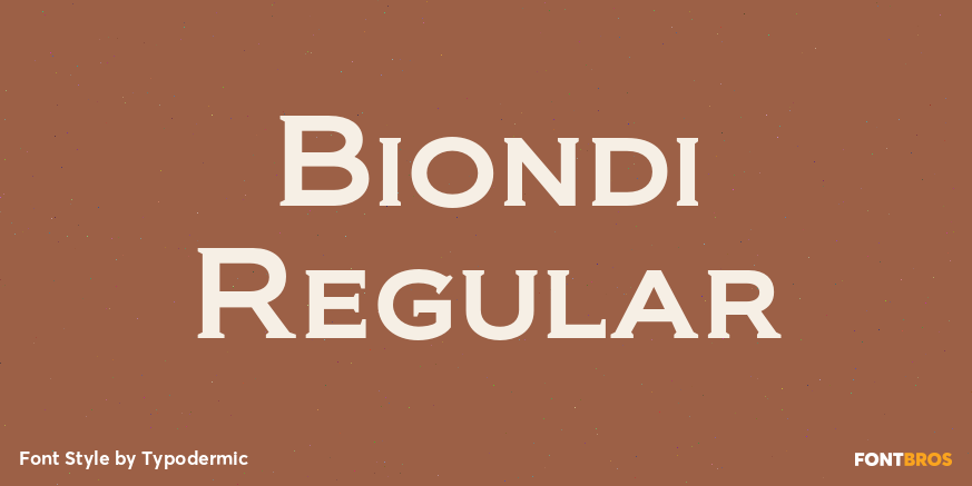 Biondi Regular Poster
