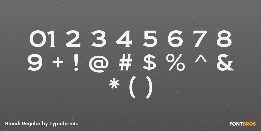 Biondi Regular Font Poster #4