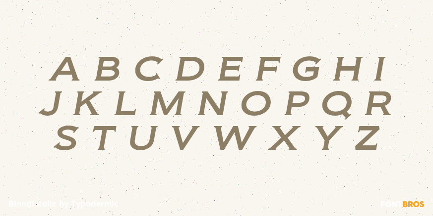Biondi Italic Font Poster #1