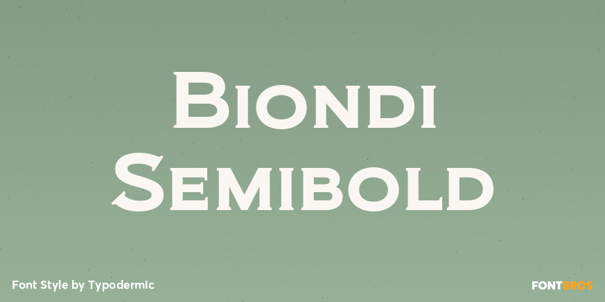 Biondi Semibold Poster
