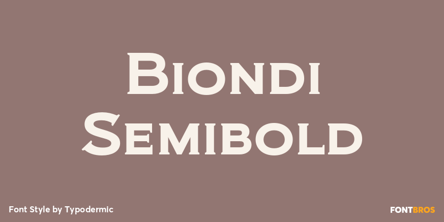 Biondi Semibold Poster