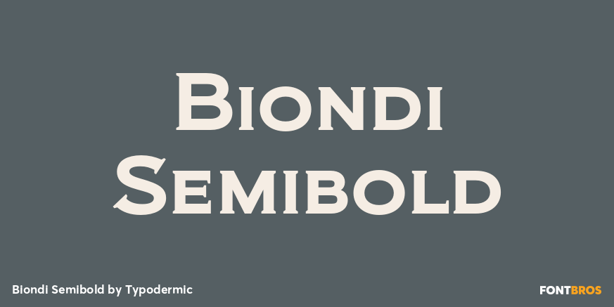 Biondi Semibold Poster
