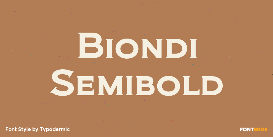 Biondi Semibold Poster
