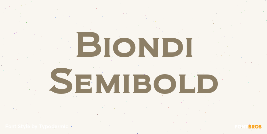 Biondi Semibold Poster