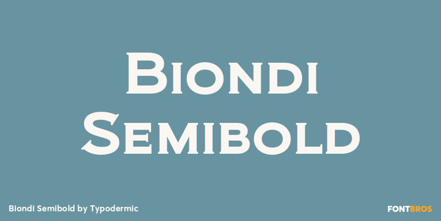 Biondi Semibold Poster