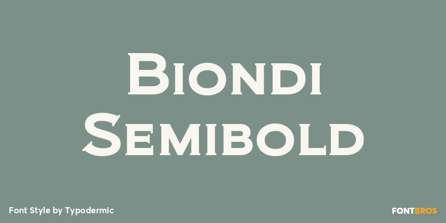 Biondi Semibold Poster