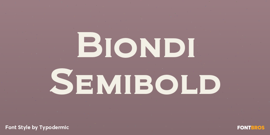 Biondi Semibold Poster
