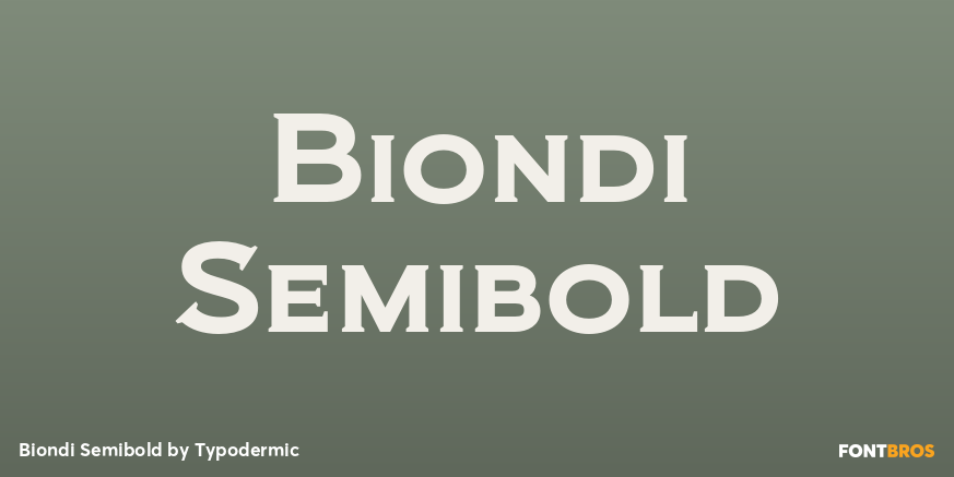 Biondi Semibold Poster