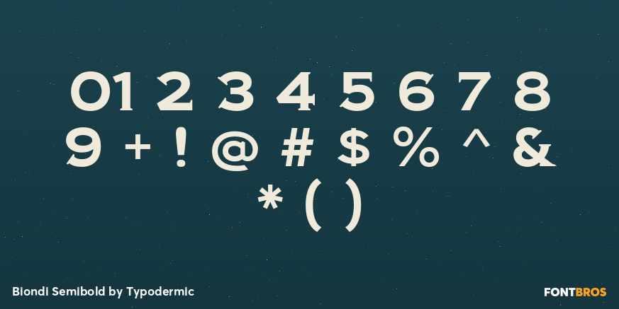 Biondi Semibold Font Poster #4