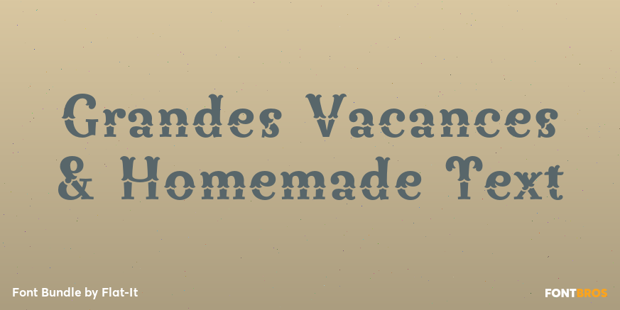 Grandes Vacances & Homemade Text Poster