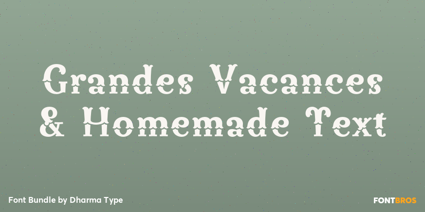 Grandes Vacances & Homemade Text Poster