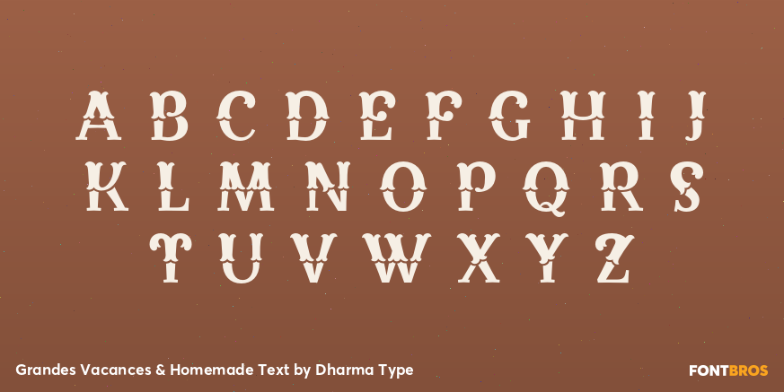 Grandes Vacances & Homemade Text Font Poster #2