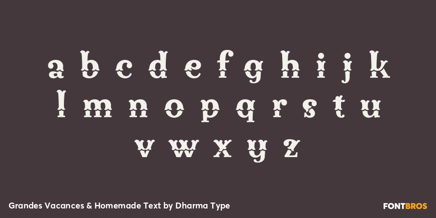 Grandes Vacances & Homemade Text Font Poster #3